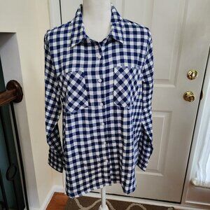 NWT Marc New York Jeans Blue White Buffalo Top Size M